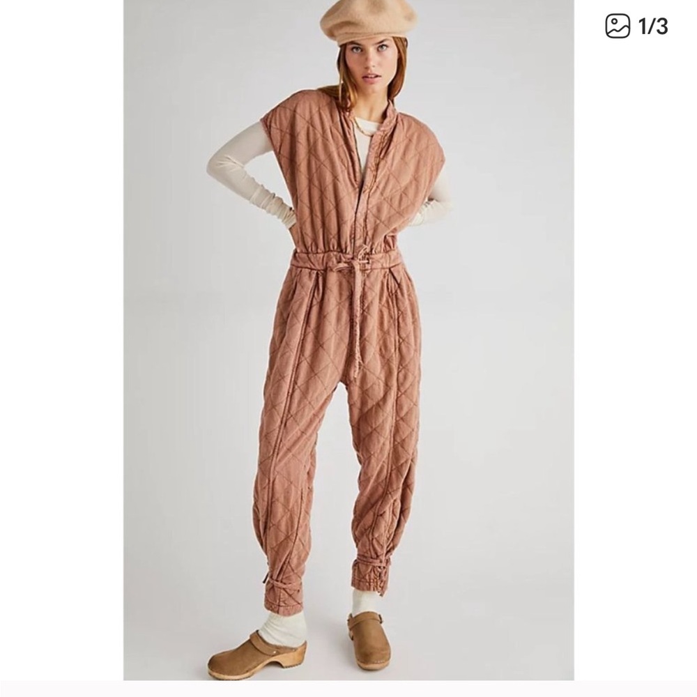 Free People one Quilted Betty coverall